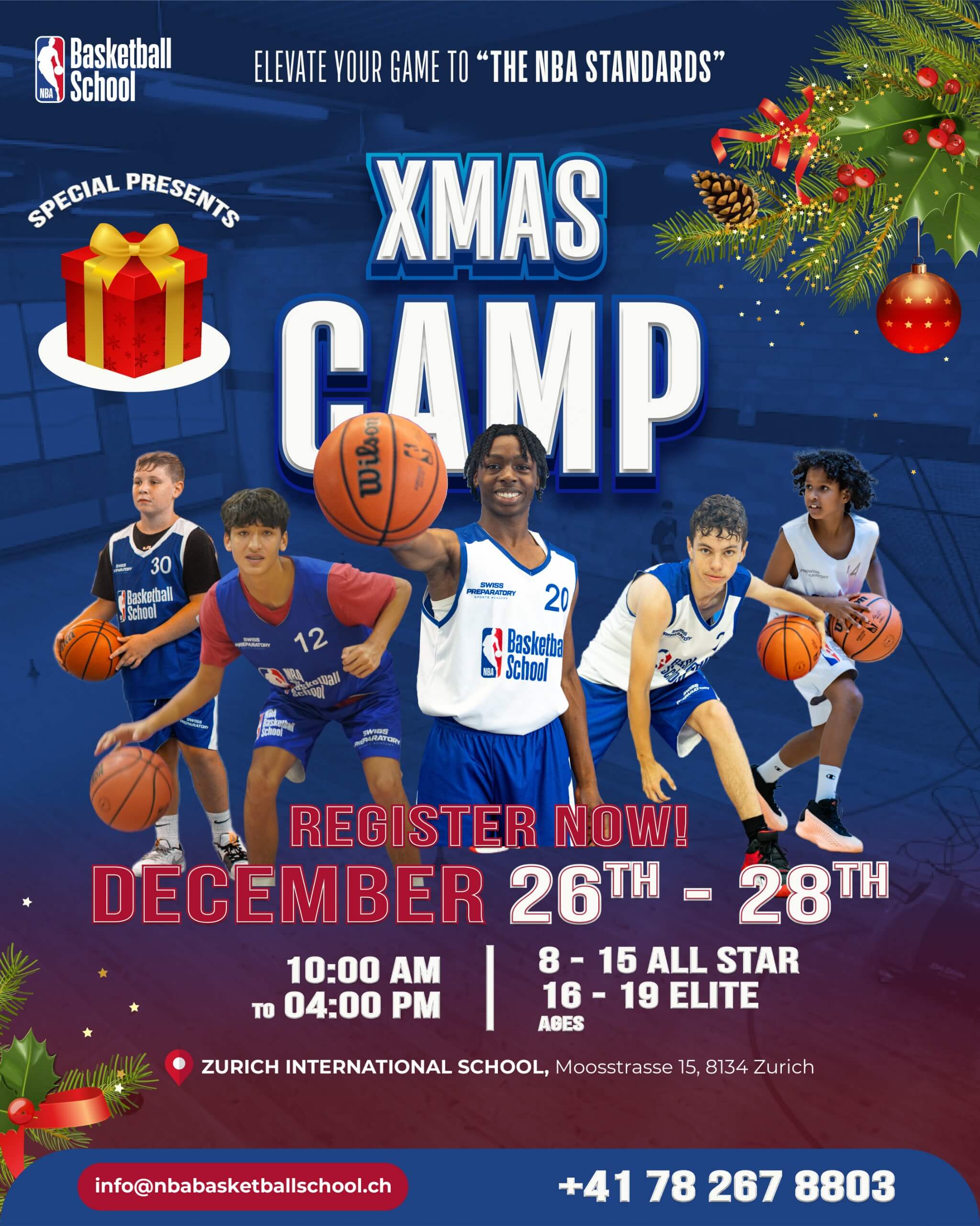 NBA Basketballl  X Mas Camp: Zurich 2024