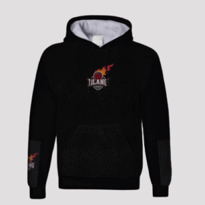 Black Textured Hoodie