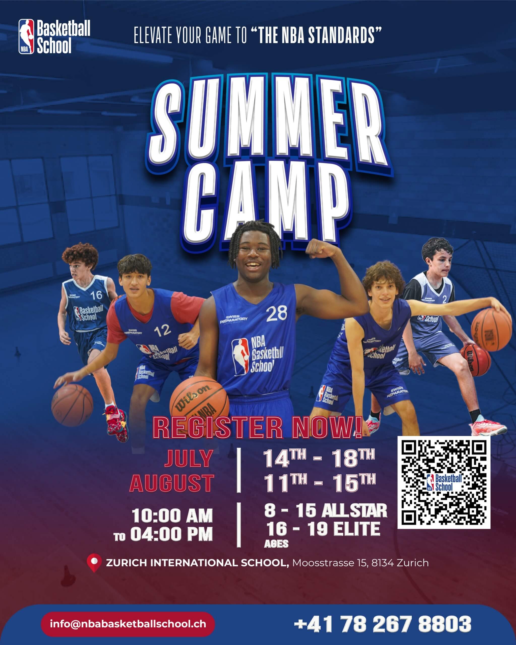 NBA Basketball School Camp – Zurich 2025