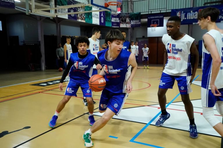 2024 - January, we went to NBA Paris Global Camp and Games